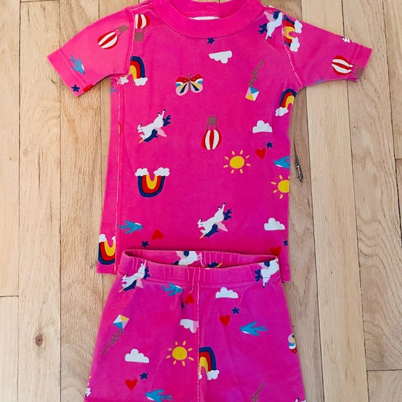 Hanna Andersson Short John Pajamas In Organic Cotton 4T - Picture 2 of 6